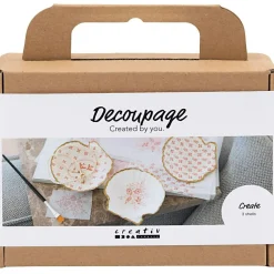 Lav decoupage muslingeskaller, 3 stk