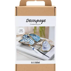 Lav decoupage østersskaller, 5 stk