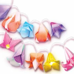Lav din egen lyskæde m. blomster - origami