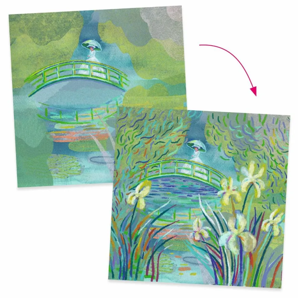 Lav kunst som Claude Monet