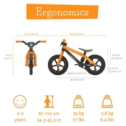 Løbecykel BMXie 2 - Ginger (2-5 år)