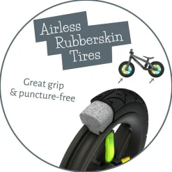 Løbecykel BMXie GLOW - Antracit (2-5 år)