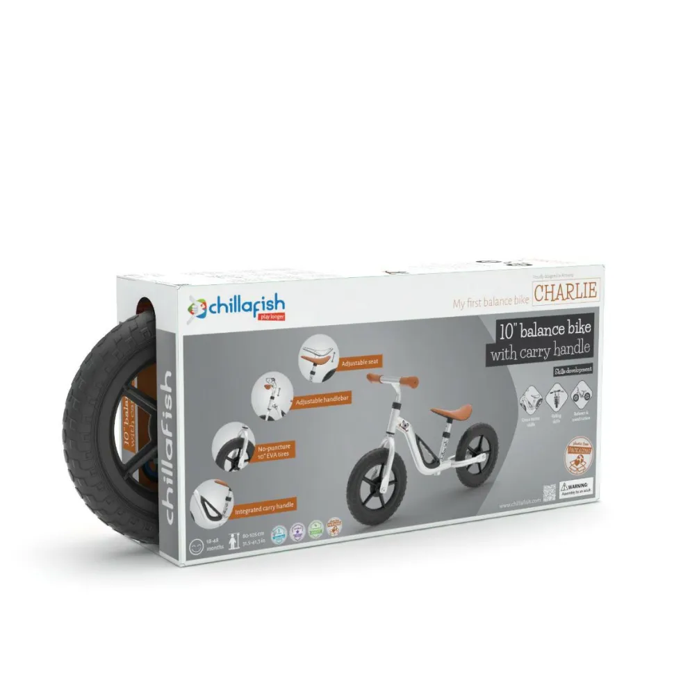 Løbecykel Charlie - Sølv (18 mdr - 4 år)