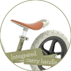 Løbecykel Charlie LUX - Oliven (2-5 år)