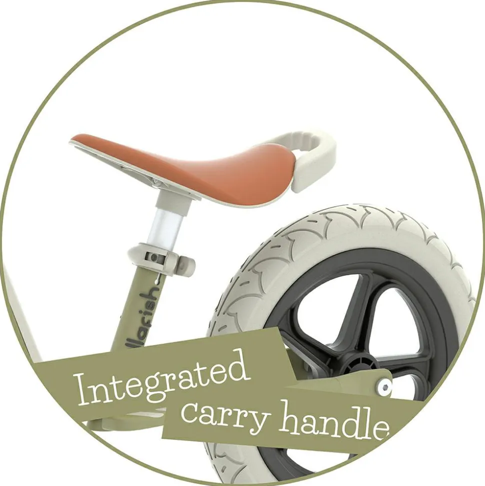 Løbecykel Charlie LUX - Oliven (2-5 år)