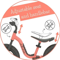 Løbecykel Charlie SPORT - Flamingo, (2-5 år)