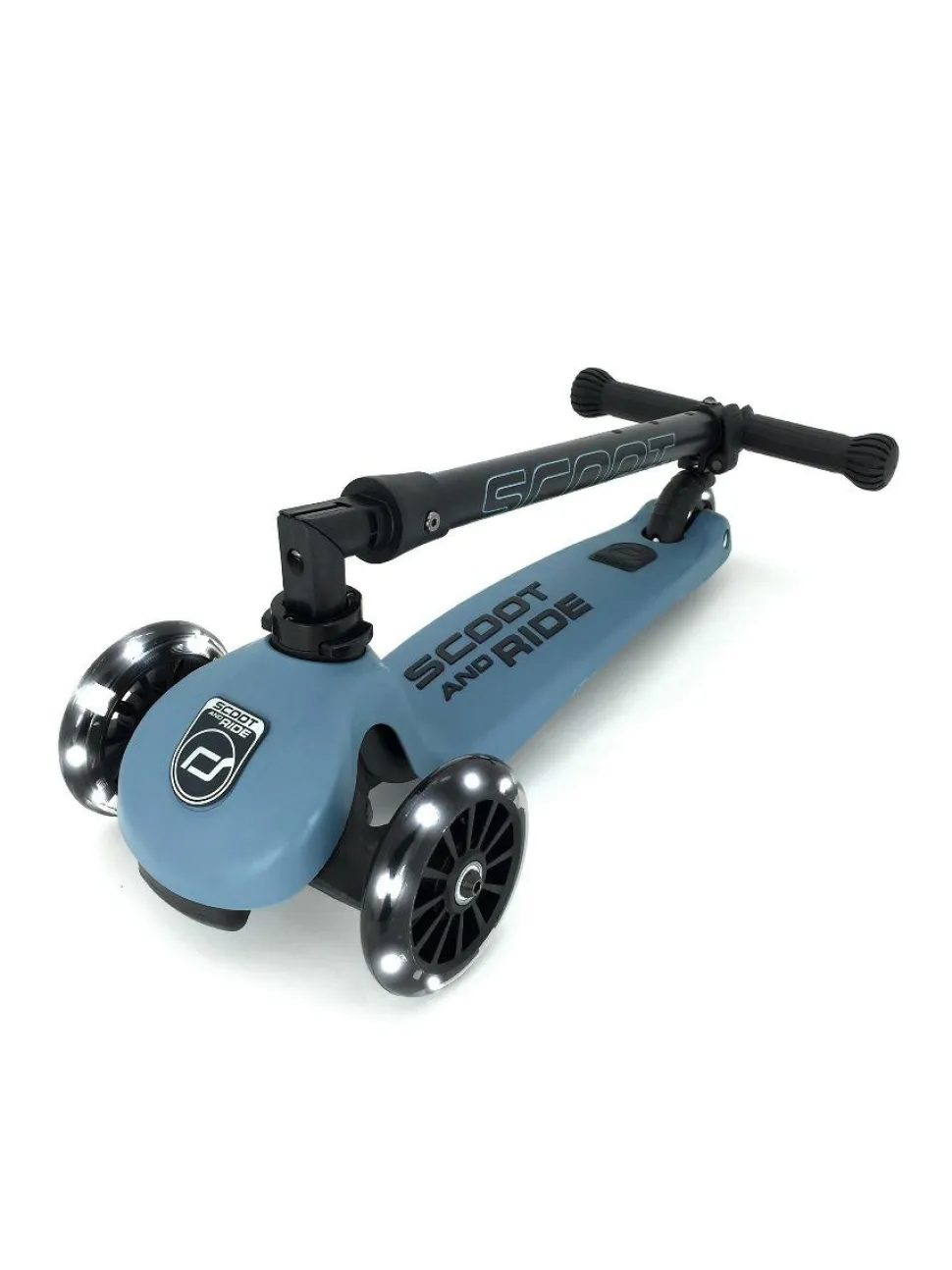 Løbehjul - Highwaykick 3 m. LED, Steel