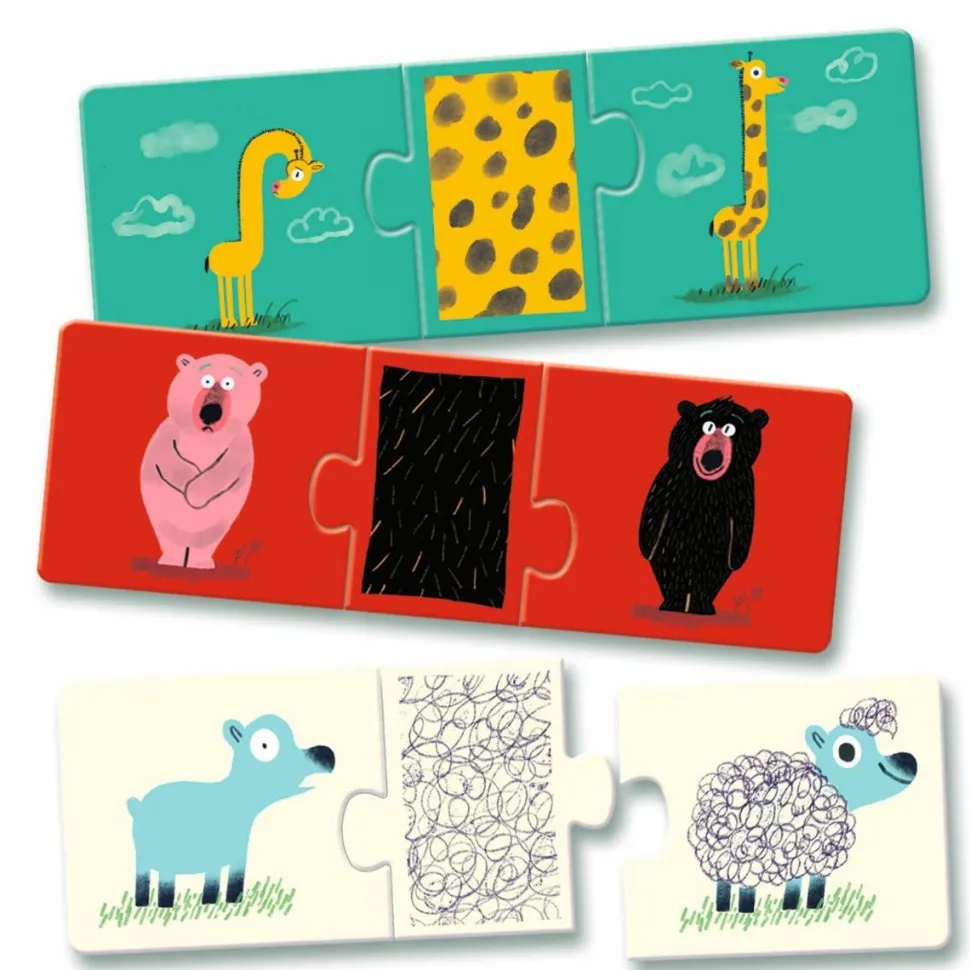 Leg & Lær-puslespil - Nøgne dyr