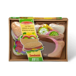 Legemad - Sandwich af filt, 33 dele