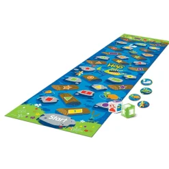 Legetæppe 250 x 75 cm - Krokodille-Hop