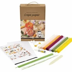 Læringssæt - Crepepapirblomster