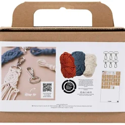 Macramé kit mini - Nøgleringe
