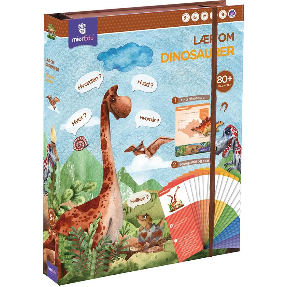 Magnetleg - Lær om dinosaurer, 80+ dele