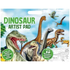 Malebog A3 inkl. stickers - Dinosaurer