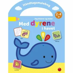 Malebog med klistermærker - Med dyrene i havet