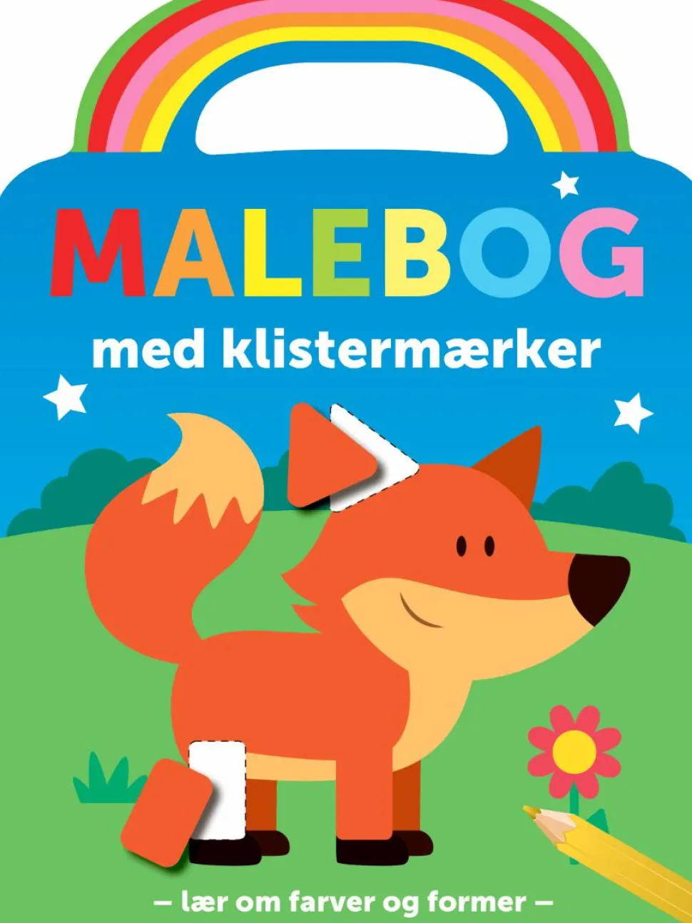 Malebog med klistermærker - Ræv