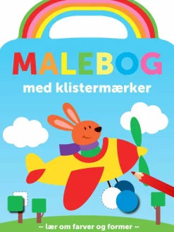 Malebog med klistermærker - Kanin