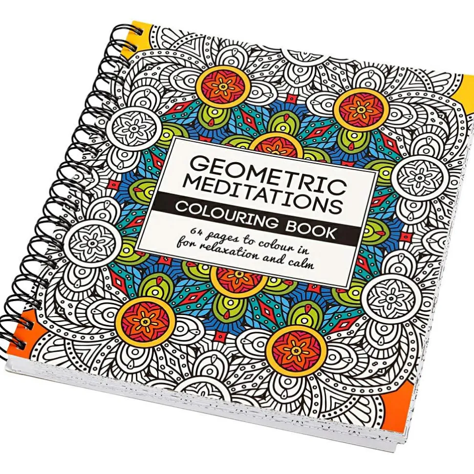 Malebog Mindfulness - Geometrisk, 64 sider