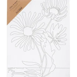 Malerlærred 24 x 30 cm - Der vokser en blomst