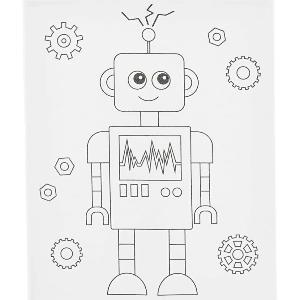 Malerlærred 24 x 30 cm - Robot
