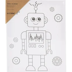 Malerlærred 24 x 30 cm - Robot