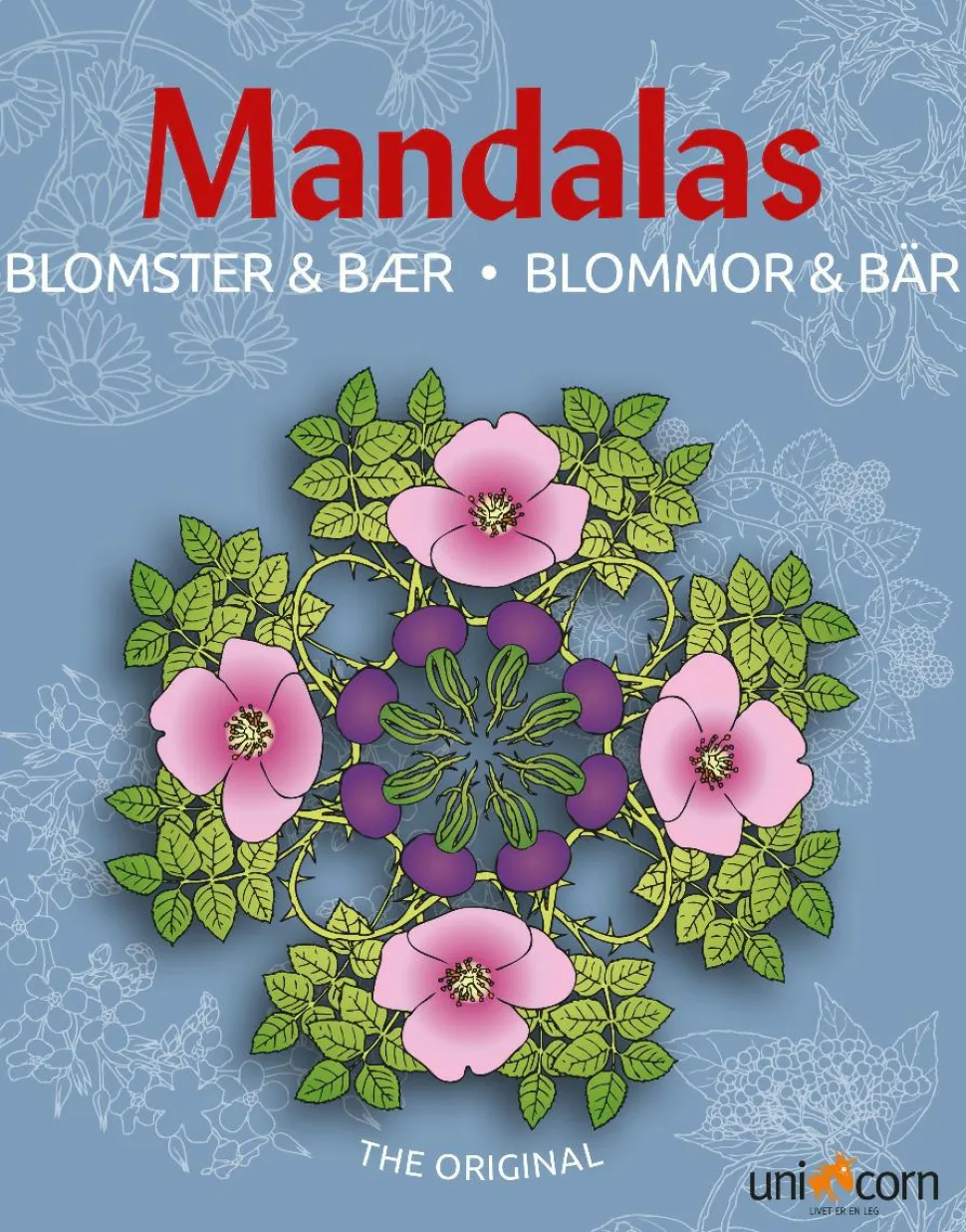 Mandalas malebog - Blomster og bær