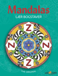 Mandalas malebog - Lær bogstaver