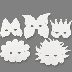 Masker i pap, 5 stk