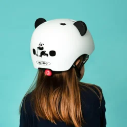 Micro cykelhjelm Panda - Small, 48-53 cm