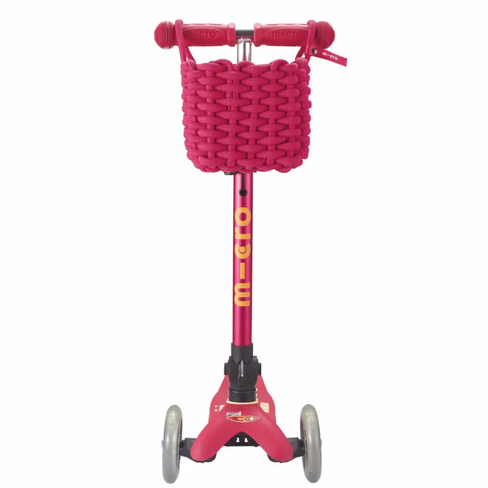 Micro løbehjul tilbehør - Kurv, Rosa