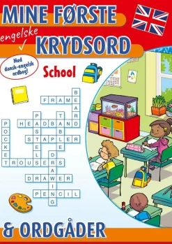 Mine første engelske krydsord & ordgåder: School
