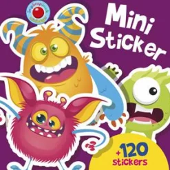 Mini-stickers bog - Monstre, 120+ stk