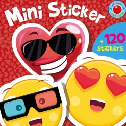 Mini-stickers bog - Smileys, 120+ stk