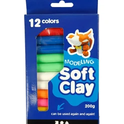 Modellervoks Soft Clay - Farvemix, 200 gr.