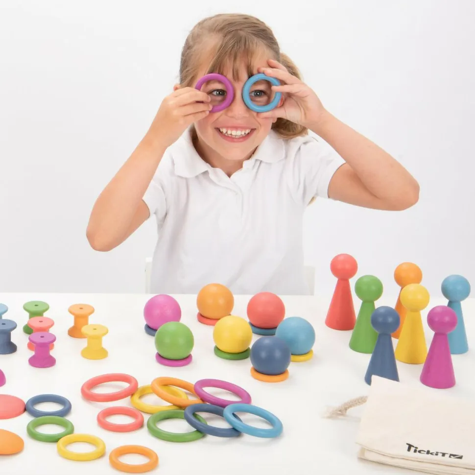 Montessori regnbue sæt, 84 dele