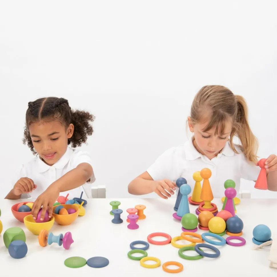 Montessori regnbue sæt, 84 dele