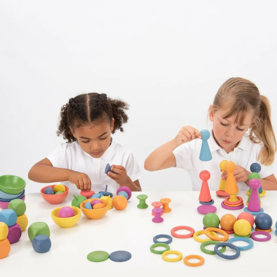 Montessori regnbue sæt, 84 dele
