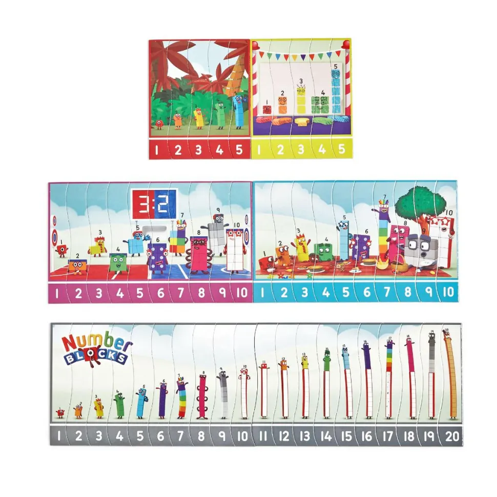 Numberblocks - Find den rigtige rækkefølge