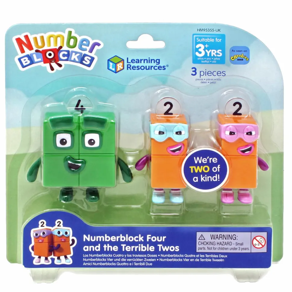 Numberblocks - Fire og Tvillingerne To og To