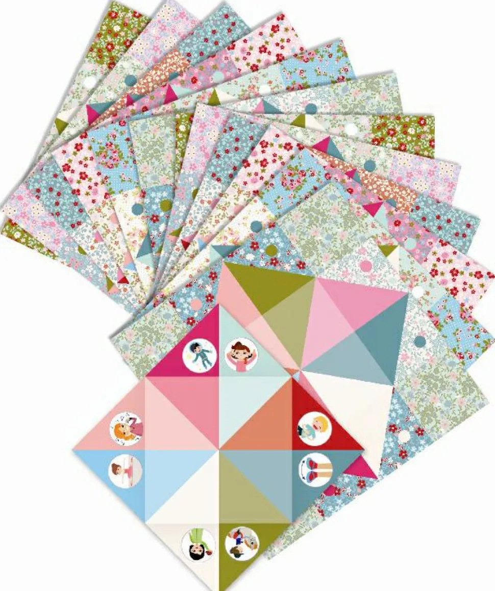 Origami - Flip-flappere i lyse farver