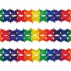 Papirguirlande - Rosette, 4 meter