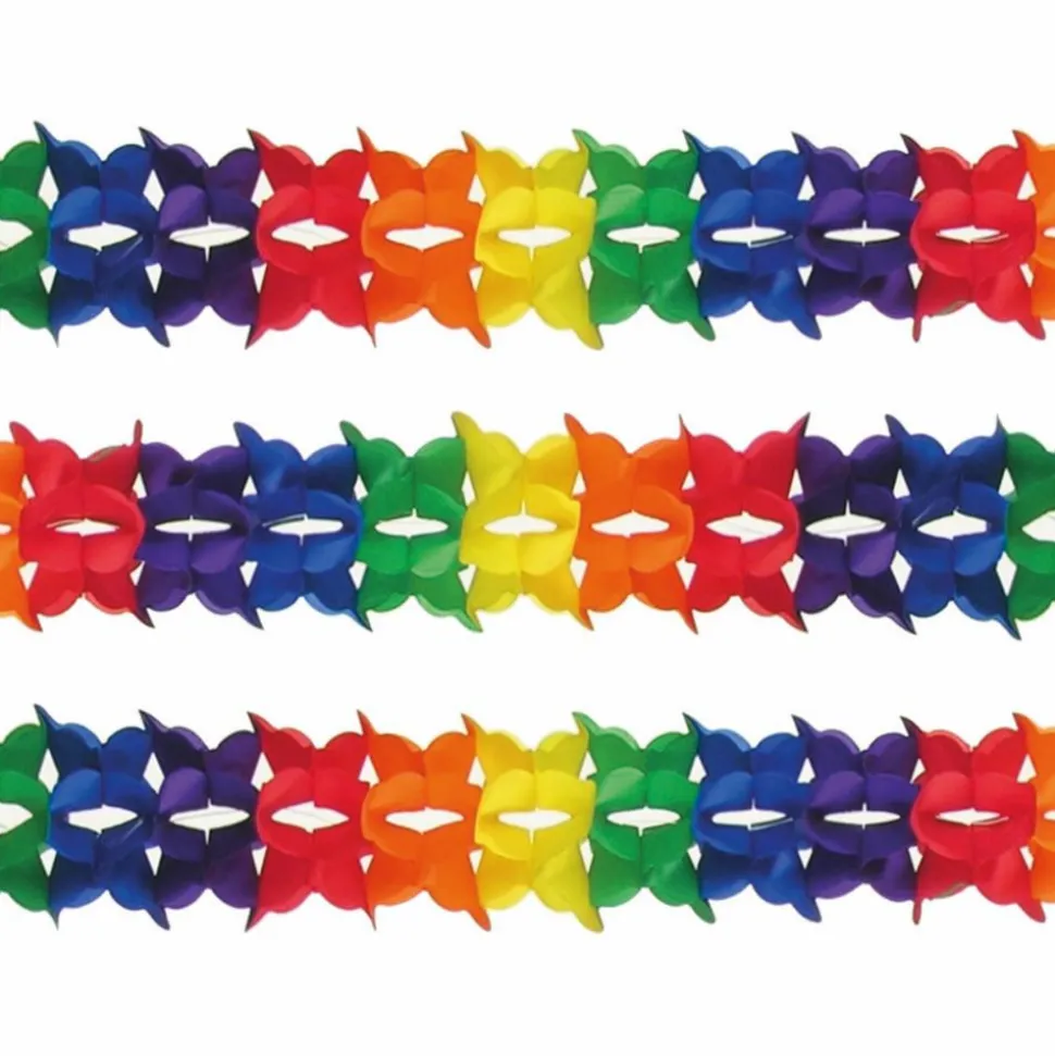 Papirguirlande - Rosette, 4 meter