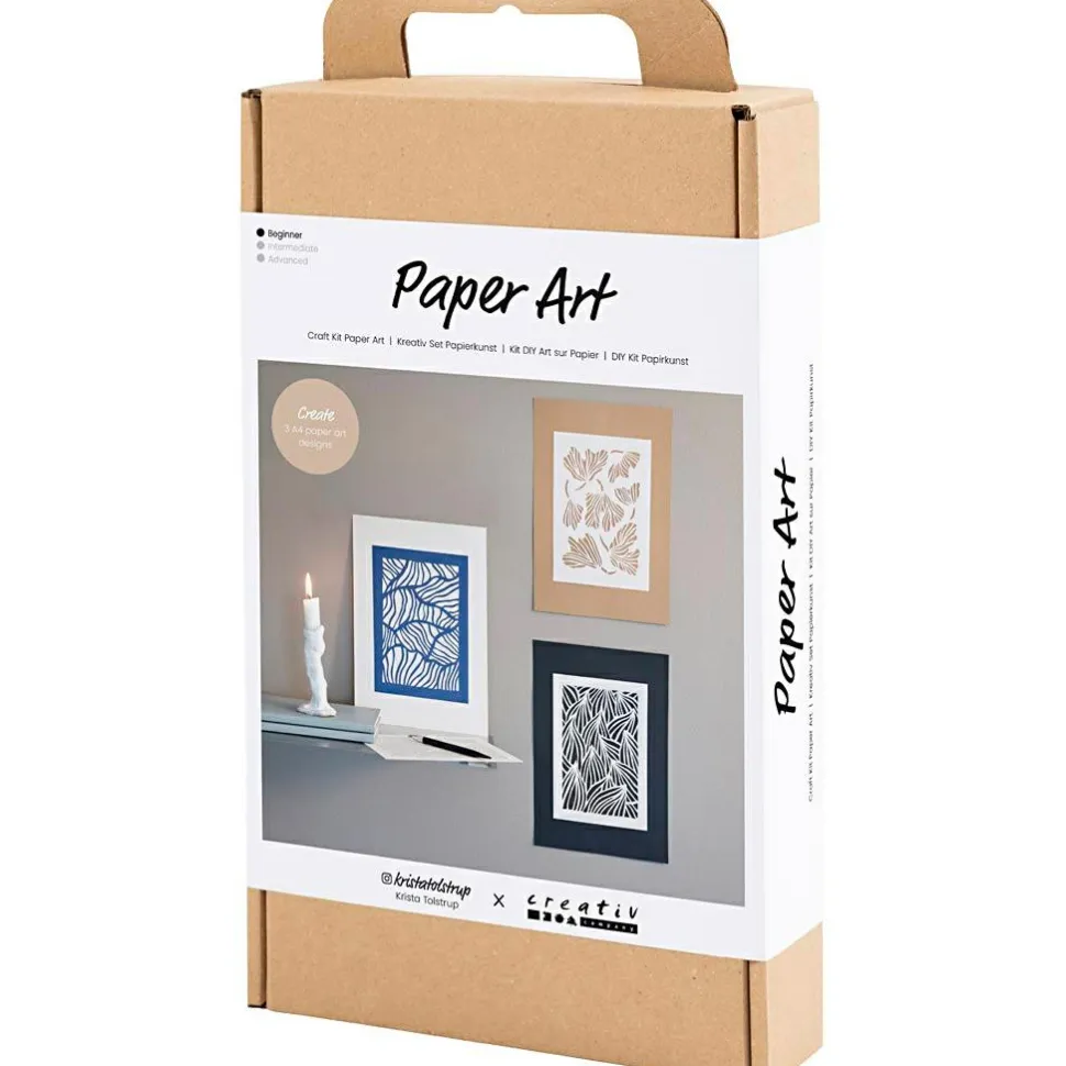 Papirkunst - Papercuts, 3 stk