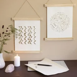 Papirkunst - Papercuts m. 3D-effekt, 2 stk
