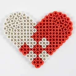 Perleplade midi - BioBeads, lille hjerte
