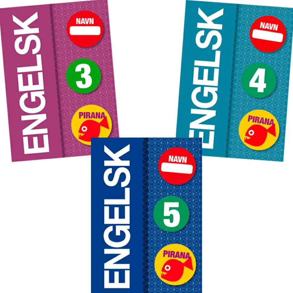 Pirana træningshæfte - Engelsk: 3.-5. kl.
