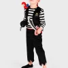 Piratkostume, inkl. tilbehør