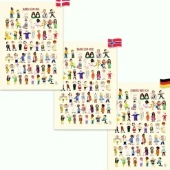Plakat 50 x 70 cm - Børn som mig