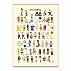 Plakat 50 x 70 cm - Børn som mig