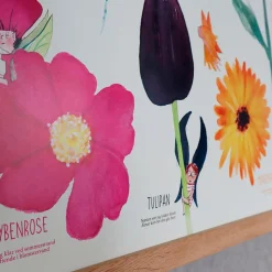 Plakat 50 x 70 cm - Farverne og blomsterne